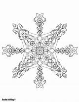 Snowflake Alley sketch template