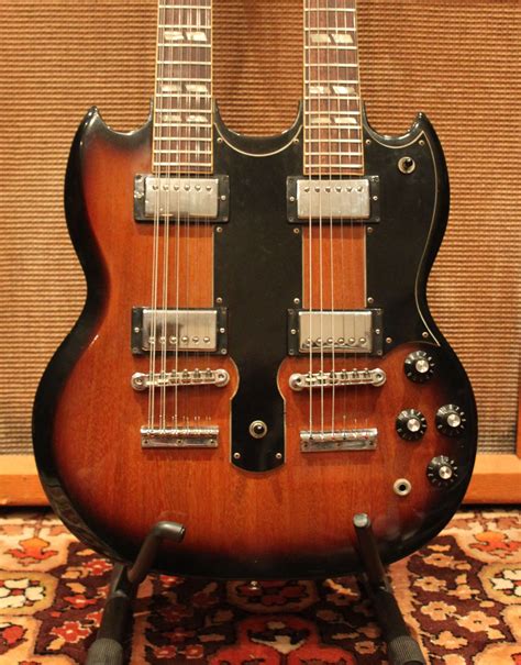 vintage  gibson eds  double neck guitar