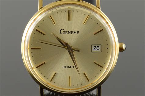 geneve brand vintage mm quartz wrist  mens property room