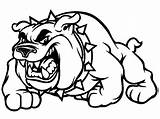Bulldog Coloring Scary Pages Color Popular Tocolor sketch template