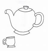 Teapot Coloring Pages Little Clipart Cliparts Colouring Template Book Clipartbest Am Library sketch template
