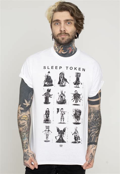 sleep token chart white  shirt impericon