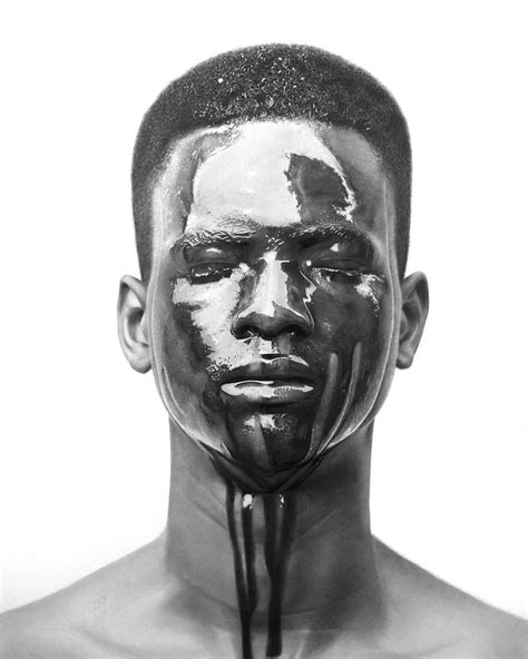 hyperrealistic pencil portraits offer  surreal    black
