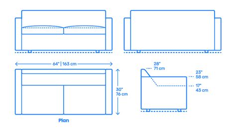 bevel  seater sofa dimensions drawings dimensionsguide