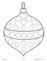 Christmas Dot Printables Ornament Printable Preschool Kids Crafts Pages Coloring Activities Ornaments Winter Preschoolers Supplyme Holiday Toddler Kindergarten Xmas Motor sketch template