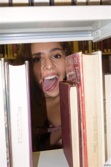 sabrina reyes naked tease in the library
