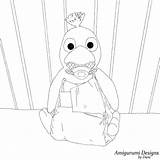 Luier Kleurplaat Barry Kleurplaten Amigurumi sketch template