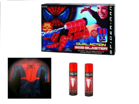 amazing spider man web shooter costume 2004 movie cosplay set web blaster toy prop