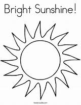 Sunshine Coloring Getcolorings Bright sketch template