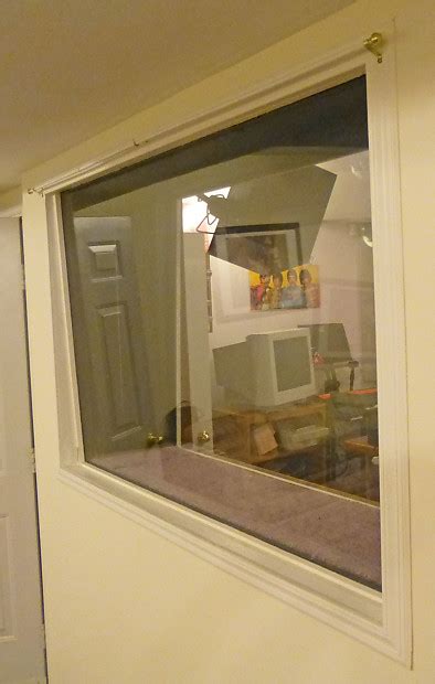pro recording studio    studio glass window reverb