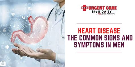 heart disease the common signs and symptoms in men