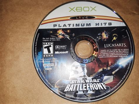 Star Wars Battlefront 2 Original Xbox Live Platinum Hits