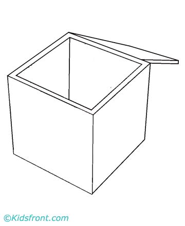 box coloring pages printable