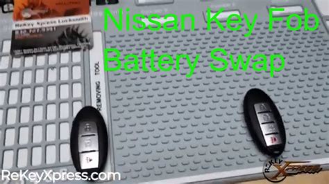 Nissan Key Fob Battery Replacement Youtube
