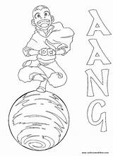 Airbender Aang sketch template