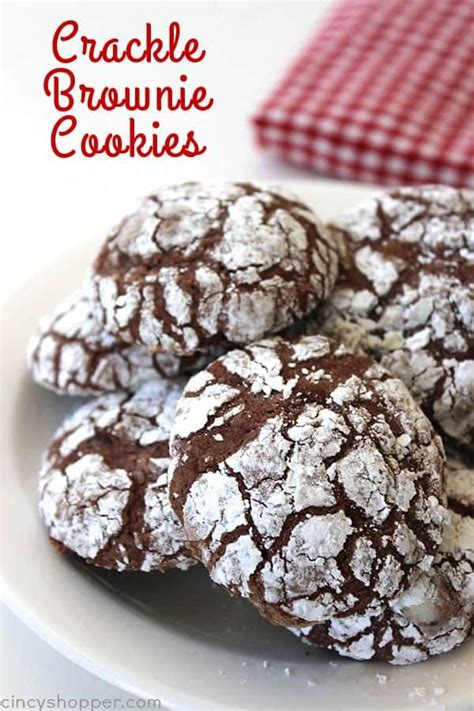 crackle brownie cookies  easy   recipe brownie mix recipes crinkle cookies recipe