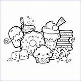 Kawaii Food Coloring Cute Doodle Doodles Pages Awesome Drawings Collection Visit sketch template