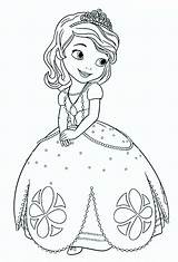 Princesas Colorear Princesa sketch template