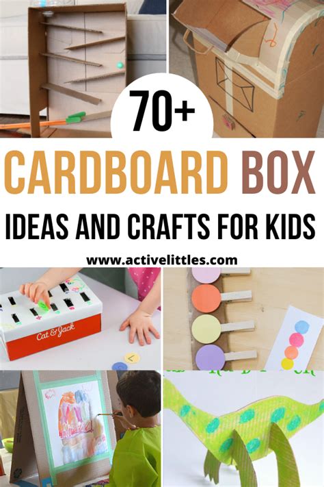 fun cardboard box ideas  crafts  kids active littles