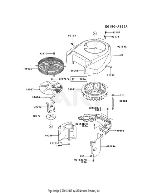kawasaki fhv fs  stroke engine fhv parts diagram  cooling equipment