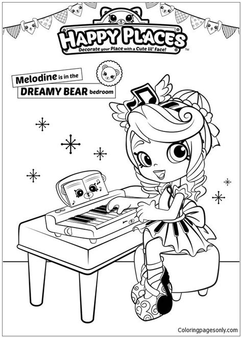 shopkins cute girl  coloring page  printable coloring pages