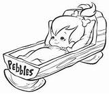 Pebbles Coloring Pages Flintstone Bing Visit sketch template