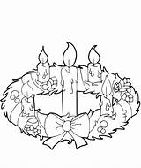 Advent Wreaths Scribblefun sketch template