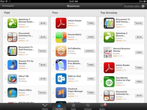 top  business apps  ipad iphone  mac