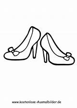 Schuhe Ausmalen Kleidung Malvorlage Bekleidung Ausmalbild Kleid Motive Hosen sketch template