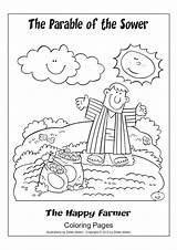 Sower Parable Coloring Pages Bible Activities Sunday Kids School Crafts Color Getcolorings Printable Azcoloring Stories sketch template