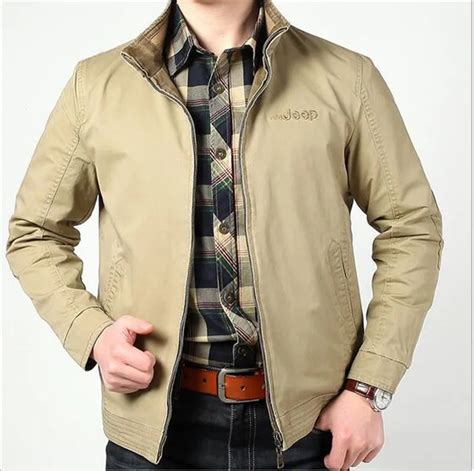 mens jacket  xl size loose cotton military men   spring mens casual coats warm