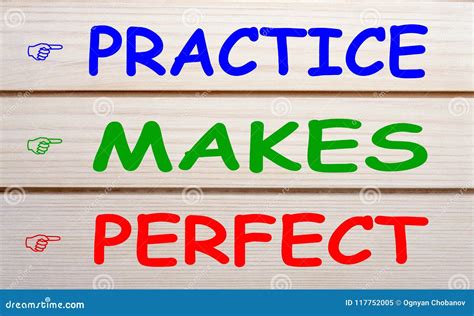 practice  perfect vector illustration concept stock vector