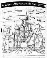 Coloring Disneyland Contests Win Trip Disney Aunt Jemima Applesauce 1957 Prize Alice Contest Apple Land Children Had First sketch template