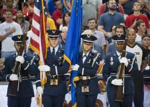 airmen honored players fly high at usa men s basketball scrimmage