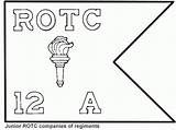 Rotc Army Guidons Regiments Junior Companies sketch template