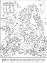Mermaid Mermaids Dover Publications τέχνη με Colouring σελίδες βιβλία ζωγραφικής sketch template