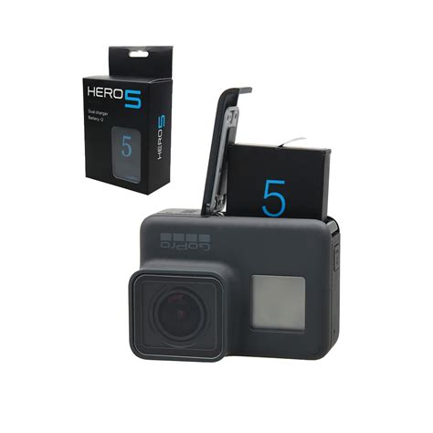 mah rechargeable battery hero  dual battery charger  gopro hero  gopro  black sport