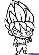 Goku Chibi Super Coloring Pages Saiyan Dragon Drawing Scarface Draw Step Ball Dragoart Color Clipartmag Kids Getdrawings Dragonball Cyborg Getcolorings sketch template