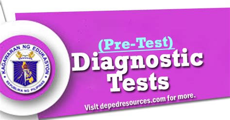 diagnostic test deped resources