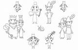 Holly Ben Coloring Pages Kingdom Little Printable Gaston Characters Wonder sketch template