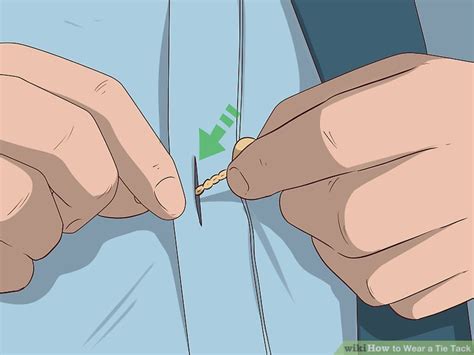 easy ways  wear  tie tack  steps  pictures wikihow