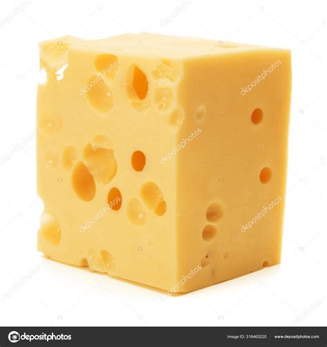 cheese block isolated  white background cutout stock photo  cnatika