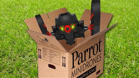 minidrone parrot jumping sumo noir unboxing jumping sumo