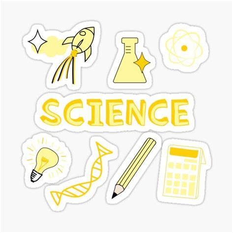 school subject stickers   school stickers science stickers