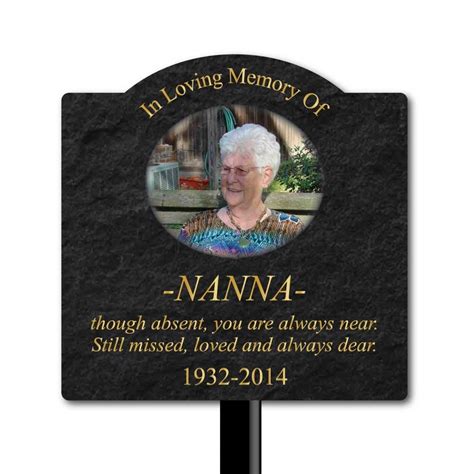 jaf graphics outdoor photo memorial plaque  photo  stake