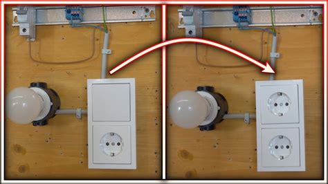 lichtschalter zu steckdose umfunktionieren elektrom youtube