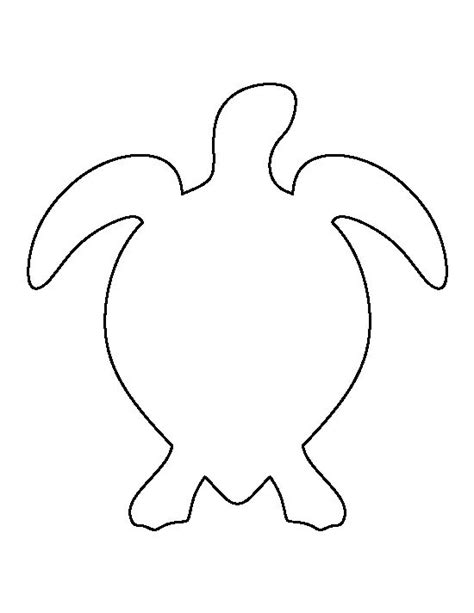 sea turtle template clip art library
