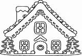 Gingerbread Coloring Pages House Printable Creative Incredible Entitlementtrap sketch template