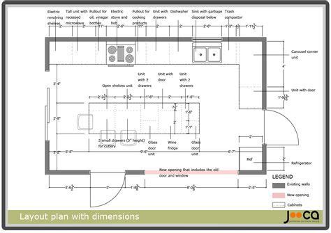 restaurant kitchen layout dimensions