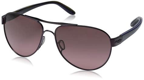 oakley womens disclosure oo411001 aviator sunglasses blackberry 58 mm